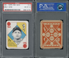 1951 Topps Early Wynn #8 Red Back PSA 8 front and back of card