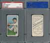 1910 T206 Jeff Sweeney New York Piedmont 350 PSA 3 front and back of card