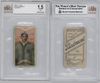 1910 T206 Frank Oberlin Piedmont 350 BVG 1.5 front and back of card