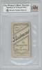 1909-11 T206 Simon Nicholls Batting, Nichols on Front Piedmont 350 BVG 2 back of card