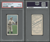 1910 T206 Admiral Schlei Catching Piedmont 350 PSA 2.5 front and back of card