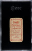 1909 T206 Joe Lake New York Sweet Caporal 150 SGC 1 back of card