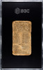 1910 E91C American Caramel Co. George (Geo.) Browne SGC 1 back of card
