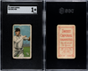 1911 T206 Russ Ford Sweet Caporal 350-460 SGC 1 front and back of card