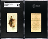 1910 T58 Fish Series Blowfish American Tobacco Co. SGC 4 front and back of card