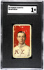 1909 T206 Art Devlin Piedmont 150 SGC 1 front of card