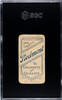 1910 T206 Davy Jones Piedmont 350 SGC 1 back of card