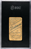 1910 T206 Spike Shannon Piedmont 350 SGC 1 back of card