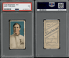 1910 T206 Jake Thielman Piedmont 350 PSA 1 front and back of card