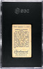 1910 T42 Piedmont Cigarettes American Woodcock Type 1 Bird Series SGC 2 back of card
