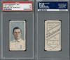 1910 T206 Tim Jordan Brooklyn, Portrait Piedmont 350 PSA 1.5 front and back of card