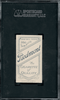 1910 T206 Jim Scott Piedmont 350 SGC 4.5 Back of card