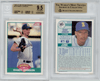 1989 Score Rookie Traded Randy Johnson #77T BGS 9.5 front and back of card