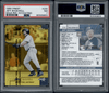 1999 Finest Jeff Bagwell Gold Refractor with Coating 010/100 #230 PSA 7 front and back of card