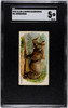 1890 N21 Allen & Ginter Rhinoceros 50 Quadrupeds SGC 5 front of card