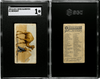 1890 N21 Allen & Ginter Dromedary 50 Quadrupeds SGC 1 front and back of card