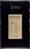 1890 N21 Allen & Ginter Hippopotamus 50 Quadrupeds SGC 4 back of card