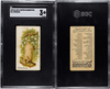 1890 N21 Allen & Ginter Opossum 50 Quadrupeds SGC 3 front and back of card