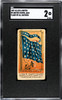 1887 N9 Allen & Ginter United States Jack Pennant U.S. Flag Flags of All Nations SGC 2 front of card