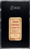 1909 T206 Tom Jones Sweet Caporal 150 SGC 1 Back of card