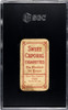 1909 T206 Tom Jones Sweet Caporal 150 SGC 1 back of card