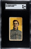 1910 T206 George Perring Piedmont 350 SGC 1 front of card