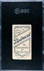 1910 T206 Jimmy Jackson Piedmont 350 SGC 1 back of card