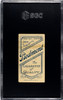 1910 T206 Rudy Hulswitt Piedmont 350 SGC 2 back of card