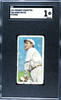 1911 T206 Hooks Wiltse Pitching Piedmont 350-460 SGC 1 front of card