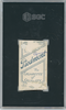 1909 T206 Jack Quinn Piedmont SGC A back of card
