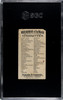 1888 N25 Allen & Ginter Wild Boar Wild Animals of the World SGC 1 back of card