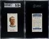 1908 Ogden's Cigarettes Jimmy Mellor #19 Pugilists & Wrestlers SGC 3.5 front and back of card