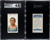 1908 Ogden's Cigarettes Peter Gotz #40 Pugilists & Wrestlers SGC 4.5 front and back of card