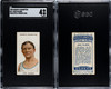 1908 Ogden's Cigarettes Jack Palmer #47 Pugilists & Wrestlers SGC 4 front and back of card