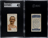 1909 Ogden's Cigarettes W. Withers Bain #59 Pugilists & Wrestlers SGC 4 front and back of card