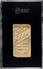 1909 T206 Harry Howell Hand at Waist Tolstoi SGC A back of card