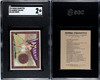 1910 T51 Murad Cigarettes Amherst College College Series SGC 2 front and back of card