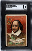1911 T68 Pan Handle Scrap William Shakespeare Men of History SGC 1 front of card