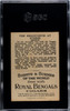 1911 T99 Royal Bengals Cigars Erechtheum at Athens Sights and Scenes SGC 5.5 Back of card