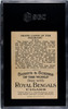 1911 T99 Royal Bengals Cigars Grand Canyon Sights and Scenes SGC 4.5 back of card