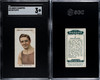 1915 Ogden's Cigarettes Gus Platts #45 SGC 3 front and back of card