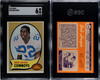 1970 Topps Bob Hayes #189 SGC 6 front and back of card