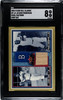 2002 Fleer Fall Classic Larry Doby & Jackie Robinson Doby Bat Relic #RF LD-JR Rival Factions SGC 8 front of card