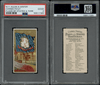 1888 N11 Allen & Ginter Connecticut Flags of the States & Territories PSA 2 front and back of card 1888 N11 Allen & Ginter Connecticut Flags of the States & Territories PSA 2 front and back of card