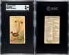 1889 N5 Allen & Ginter Lyre Bird Birds of the Tropics SGC 3 front and back of card