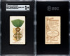 1890 N30 Allen & Ginter St. Maurice and St. Lazarus, Italy The World's Decorations SGC 1 front and back of card