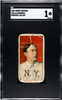 1909 T206 Al Bridwell Portrait, No Cap Sweet Caporal 150 SGC 1 front of card