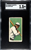 1910 T206 Clyde Milan Piedmont 350 SGC 1.5 front of card