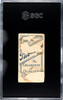 1910 T206 Nick Maddox Piedmont 350 SGC A back of card