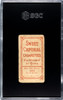 1910 T206 Ted Easterly Sweet Caporal 350 SGC 1 Back of card